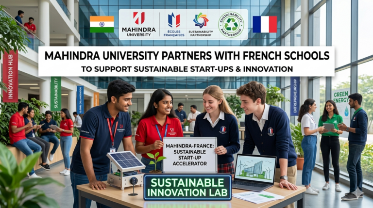 Mahindra University Partners with French Schools to Support Sustainable Start-Ups and Innovation