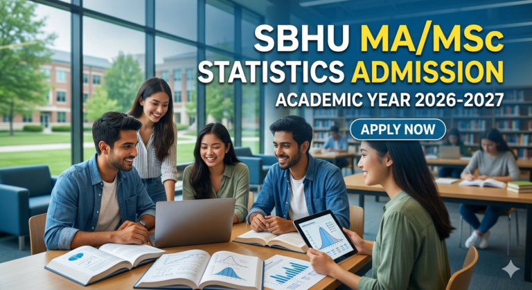 SBHU MA/MSc Statistics Admission 2026-27