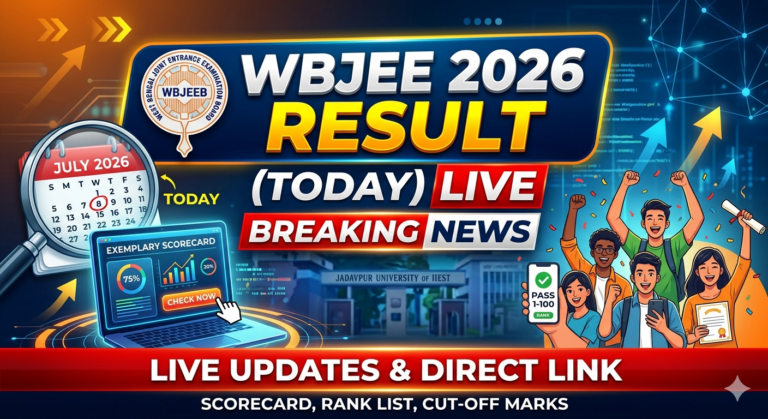 WBJEE 2026 Result (TODAY) LIVE