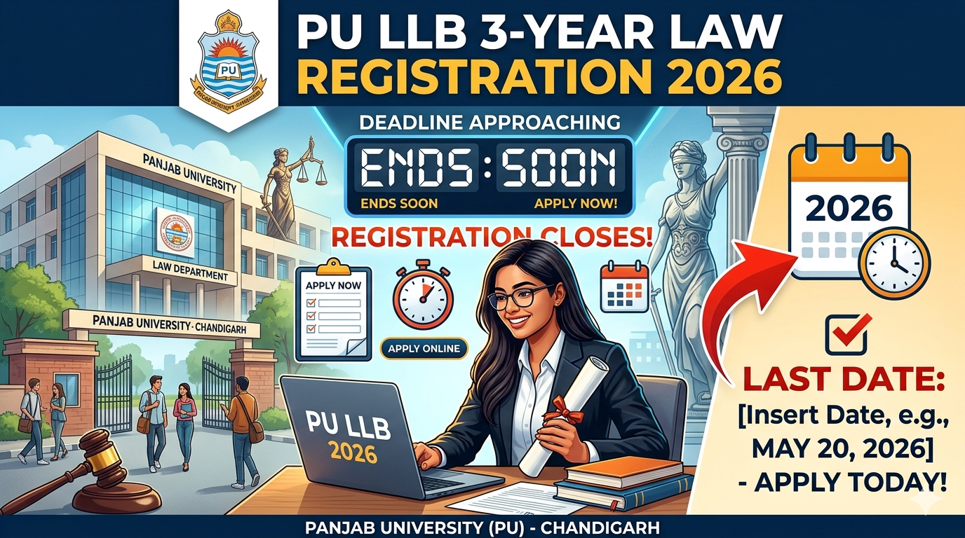 PU LLB 3-Year Law Registration 2026 Ends
