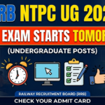 RRB NTPC UG 2026 CBT 1 Exam Starts Tomorrow: Check Shift Timings and Important Guidelines