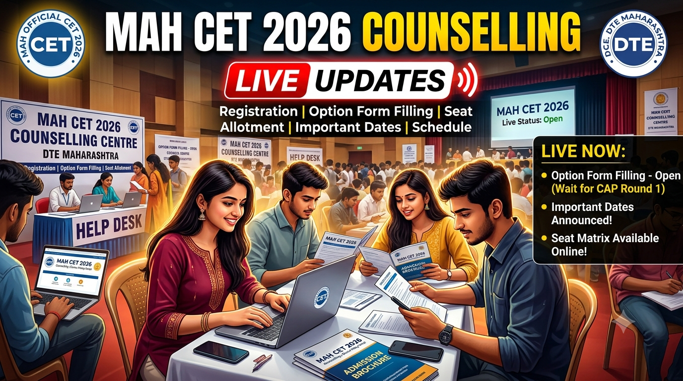 MAH CET Counselling 2026 LIVE