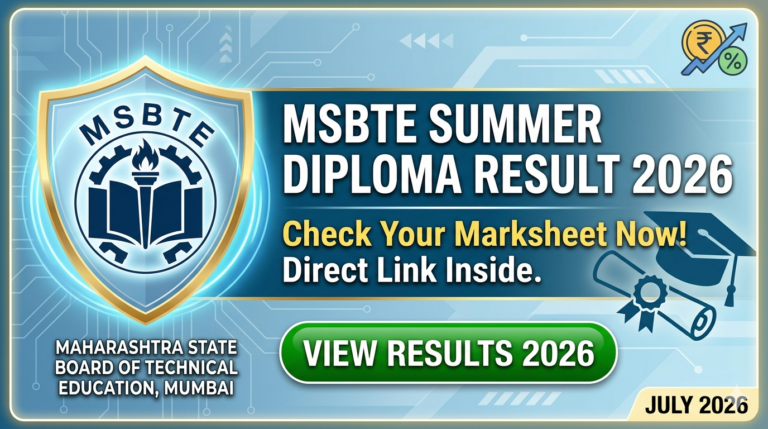 MSBTE Summer Diploma Result 2026