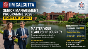 IIM Calcutta Invites Applications for Senior Management Programme 2026; Check Eligibility, Duration and Key Details