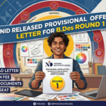 NID Released Provisional Offer Letter for B.Des Round 1; Download Now