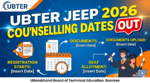 UBTER JEEP 2026 Counselling Dates Out