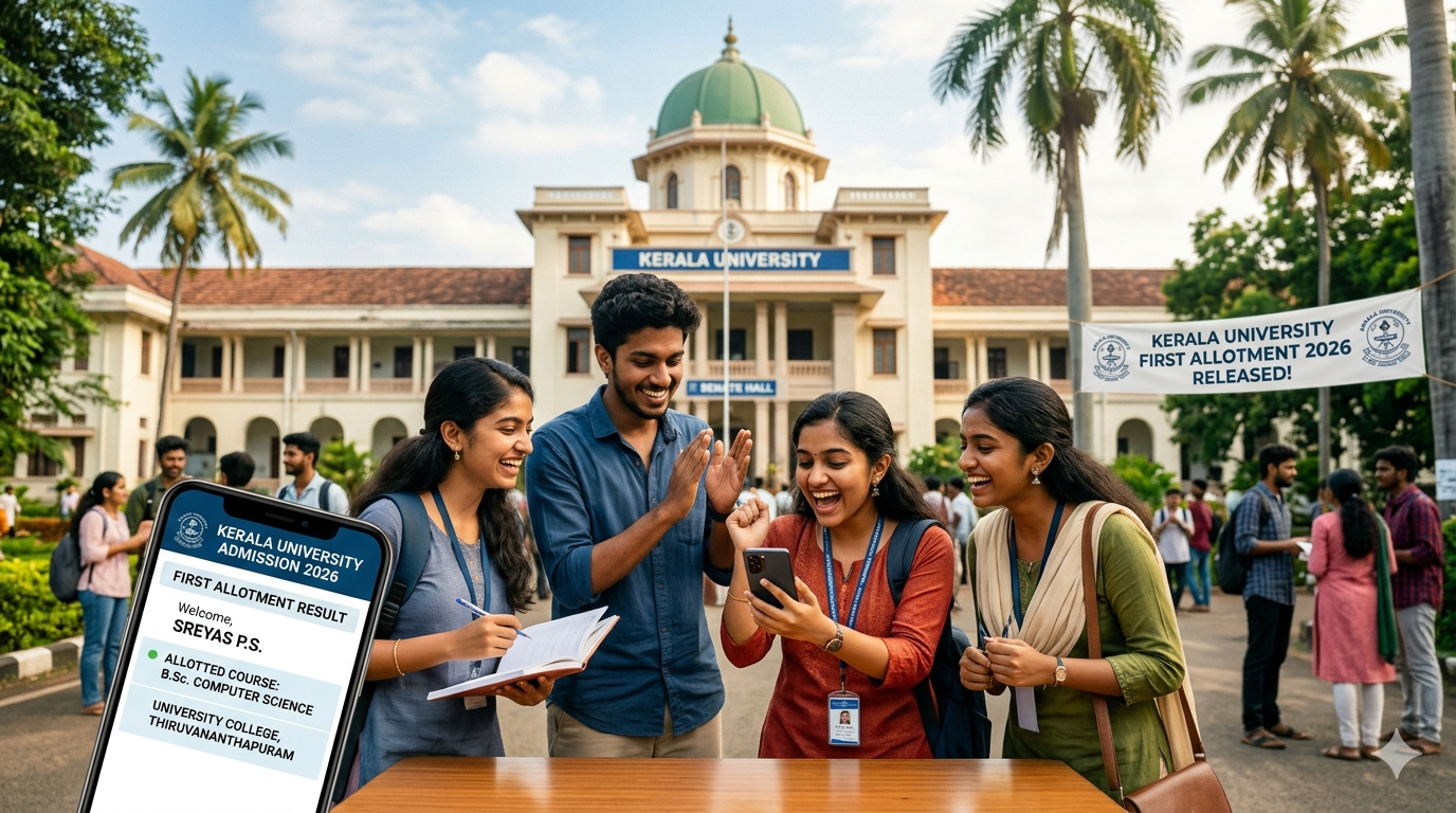 Kerala University First Allotment 2026 Released