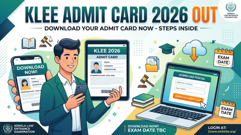 KLEE Admit Card 2026 OUT
