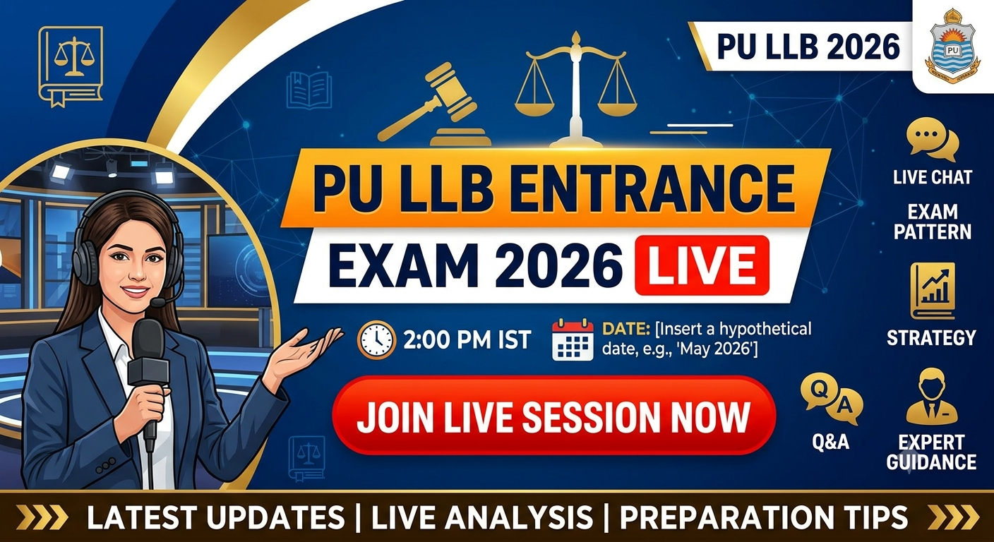 PU LLB Entrance Exam 2026 Live