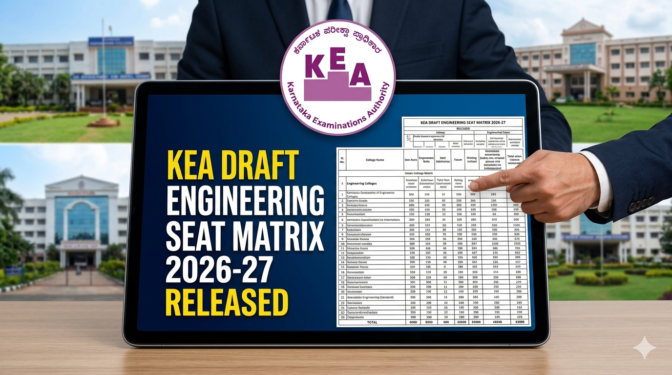KEA Releases Draft Engineering Seat Matrix 2026-27