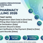 RGPV MPharmacy Counselling 2026 Schedule Released; Check Round Wise Dates