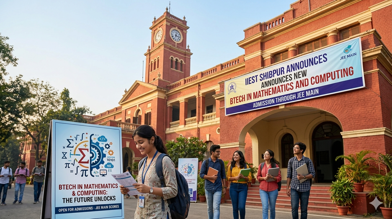 IIEST Shibpur Launches BTech in Mathematics and Computing; Admission Through JEE Main