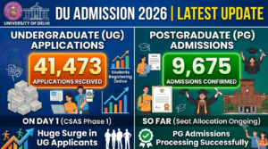 DU Admission 2026 Update: 41,473 UG Applications Received on Day 1; 9,675 PG Admissions Confirmed So Far