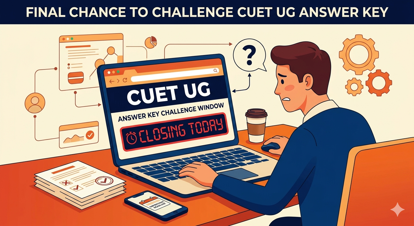 CUET UG 2026 Answer Key Challenge Window Closing Today