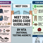 NEET 2026 Dress Code for Female & Male Candidates