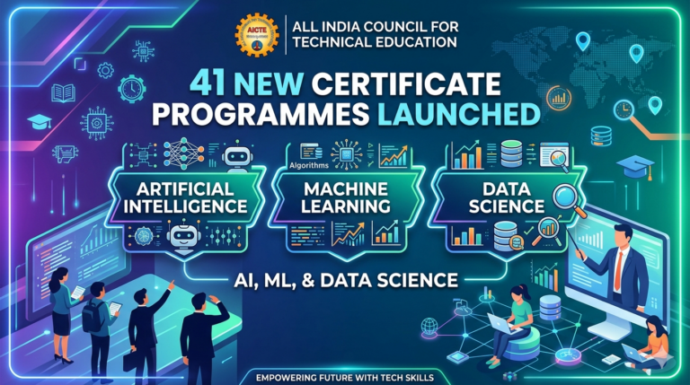 AICTE Launches 41 Certificate Programmes in AI, ML, Data Science