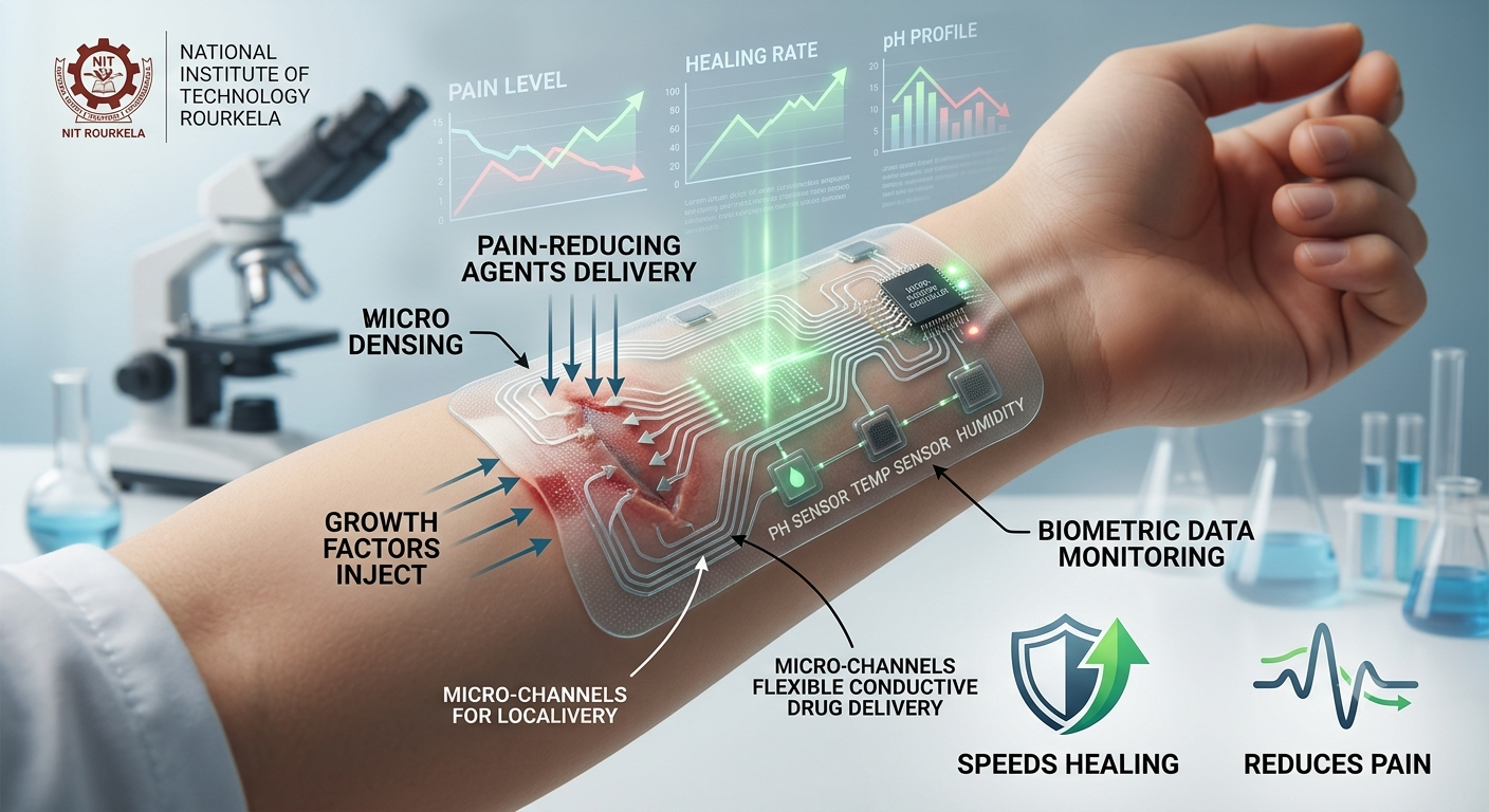 NIT Rourkela Develops Smart Wound Dressing That Reduces Pain and Speeds Up Healing