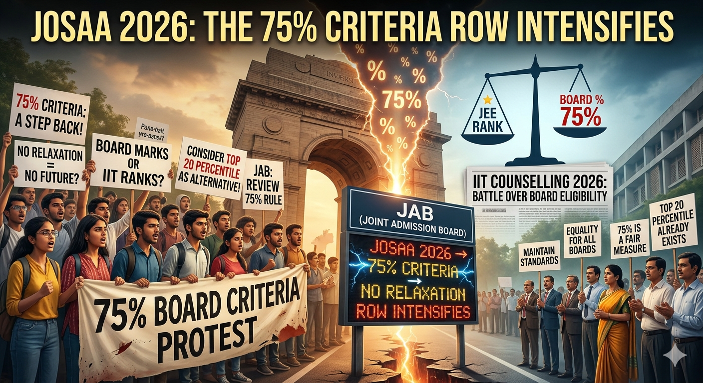 JoSAA 2026 75% Criteria Row Intensifies