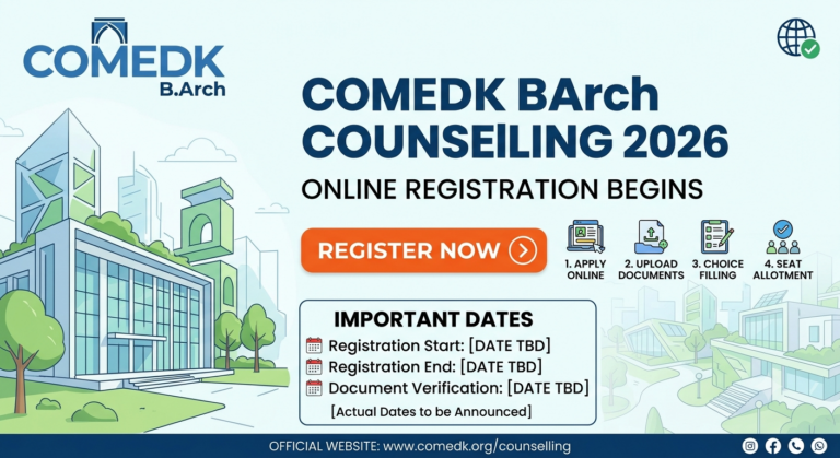 COMEDK BArch Counselling 2026 Registration Begins