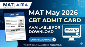 MAT May 2026 CBT Admit Card Available for Download; Exam on June 14