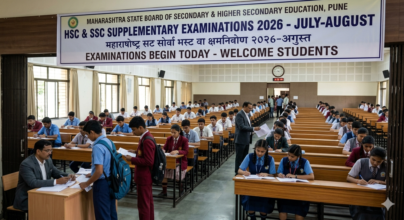 Maharashtra HSC, SSC Supplementary Exam 2026 Begins