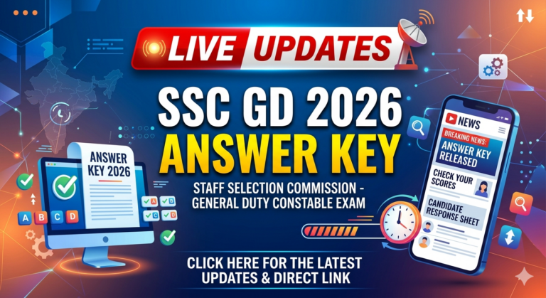 SSC GD 2026 Answer Key Live