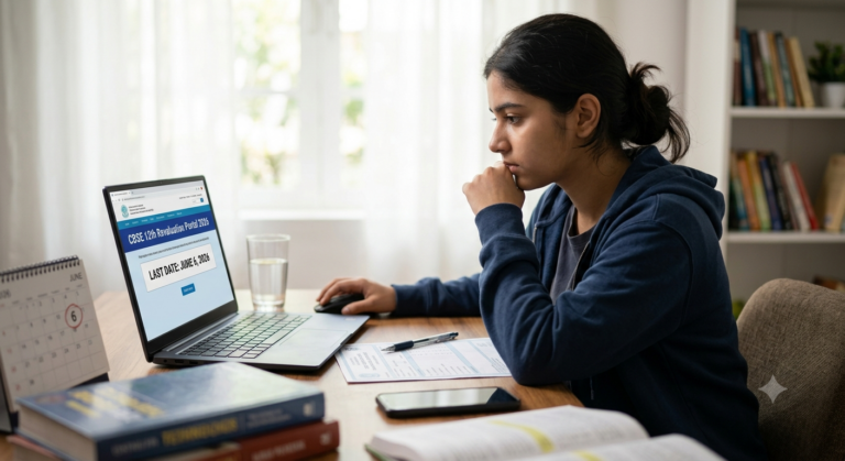 CBSE 12th Revaluation 2026 Portal Opens; Apply Till June 6