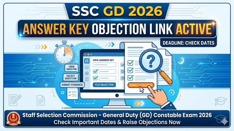 SSC GD 2026 Answer Key Objection Link Active