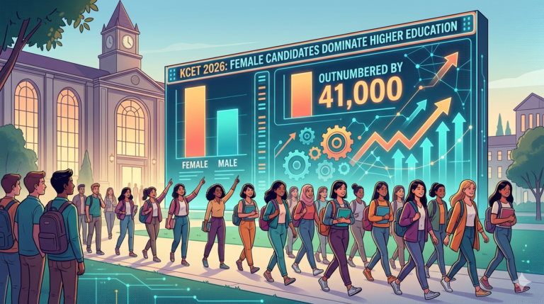 KCET 2026: Female Candidates Outnumber Male Students by 41,000, Signaling Major Shift in Higher Education Trends