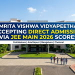 Amrita Vishwa Vidyapeetham Accepting Direct Admission via JEE Main 2026 Scores; Last Date to Apply June 30