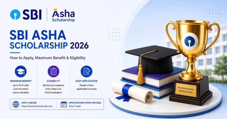 SBI Asha Scholarship 2026: Eligibility, Application Process, and Benefits