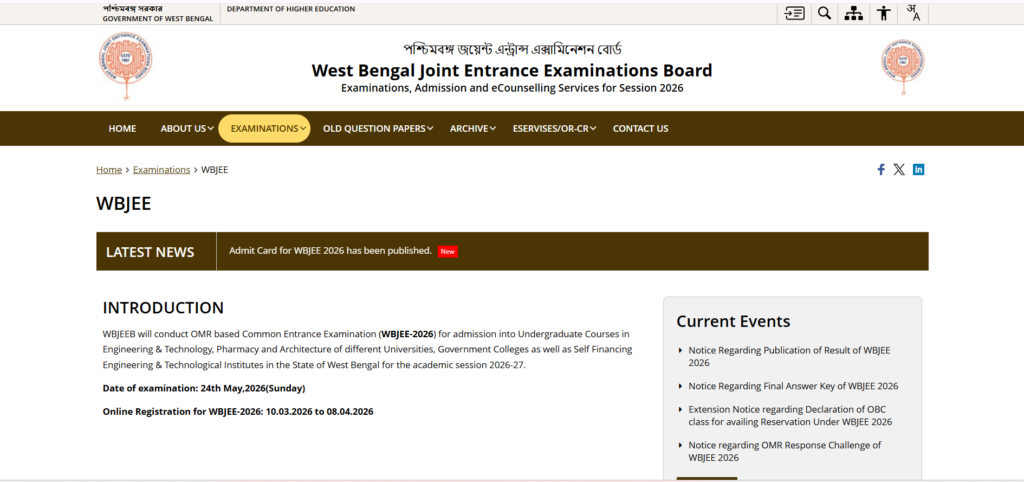 WBJEE 2026 Result Released