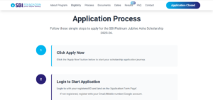 SBI Asha Scholarship Official Page