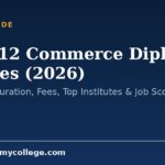 After 12 Commerce Diploma Courses (2026): Eligibility, Duration, Fees, Top Institutes & Job Scope