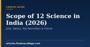 Scope of 12 Science in India (2026): Jobs, Salary, Top Recruiters & Future