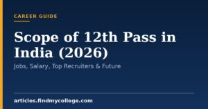 Scope of 12th Pass in India (2026): Jobs, Salary, Top Recruiters & Future