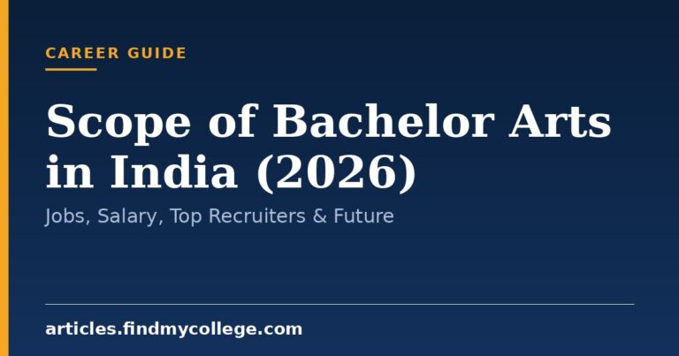 Scope of Bachelor Arts in India (2026): Jobs, Salary, Top Recruiters & Future