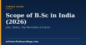Scope of B.Sc in India (2026): Jobs, Salary, Top Recruiters & Future
