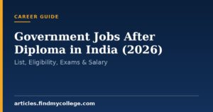 Government Jobs After Diploma in India (2026): List, Eligibility, Exams & Salary