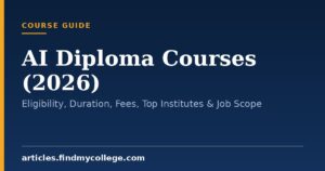 AI Diploma Courses (2026): Eligibility, Duration, Fees, Top Institutes & Job Scope