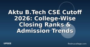 Aktu B.Tech CSE Cutoff 2026: College-Wise Closing Ranks & Admission Trends