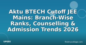 Aktu BTECH Cutoff JEE Mains: Branch-Wise Ranks, Counselling & Admission Trends 2026