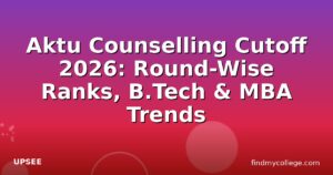 Aktu Counselling Cutoff 2026: Round-Wise Ranks, B.Tech & MBA Trends