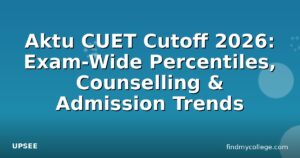 Aktu CUET Cutoff 2026: Exam-Wide Percentiles, Counselling & Admission Trends