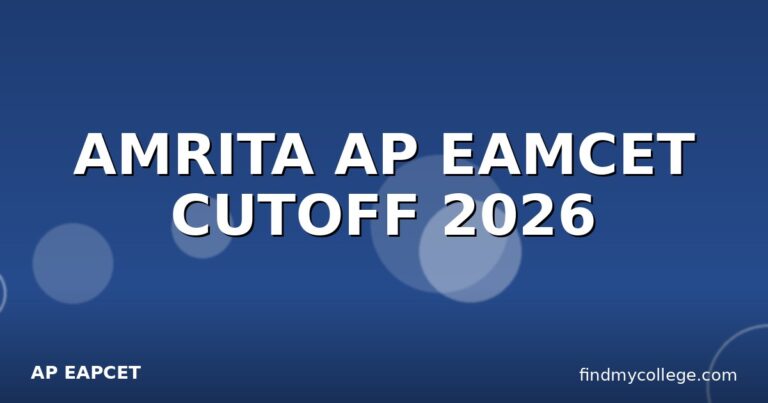 AMRITA AP EAMCET CUTOFF 2026