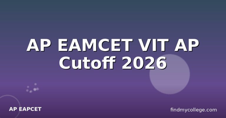 AP EAMCET VIT AP Cutoff 2026