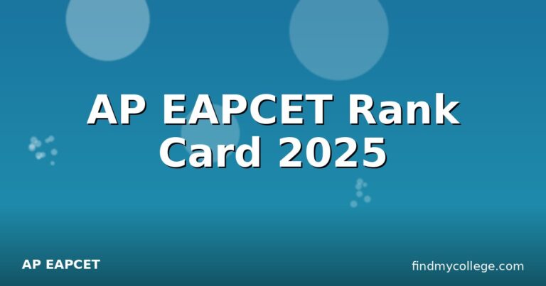AP EAPCET Rank Card 2025