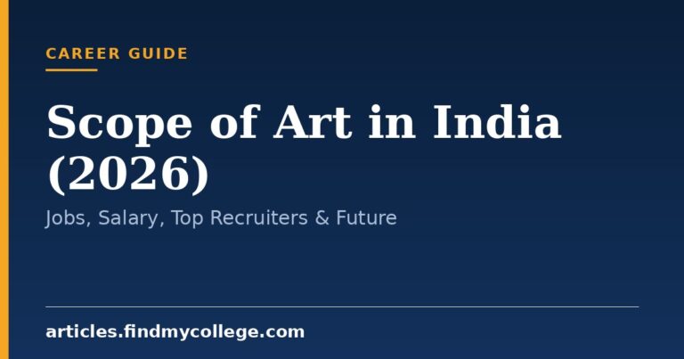 Scope of Art in India (2026): Jobs, Salary, Top Recruiters & Future