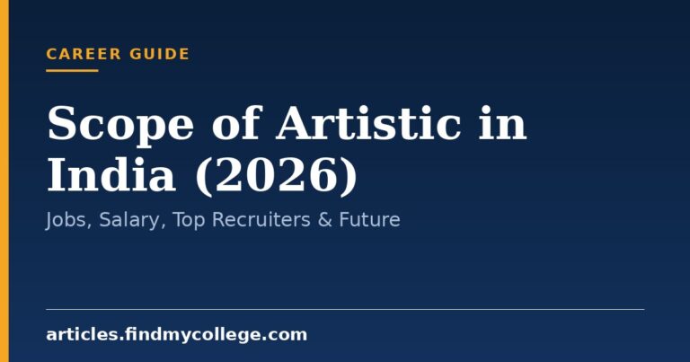 Scope of Artistic in India (2026): Jobs, Salary, Top Recruiters & Future