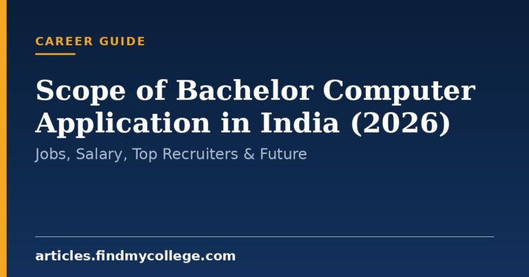 Scope of Bachelor Computer Application in India (2026): Jobs, Salary, Top Recruiters & Future